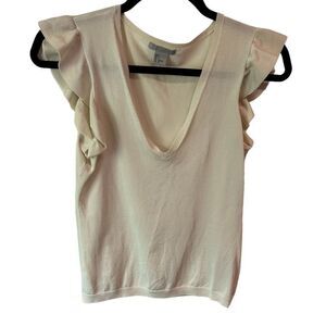 H&M V-neck with ruffle detail